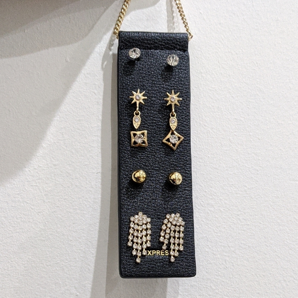 Express Gold and Silver Earring Set